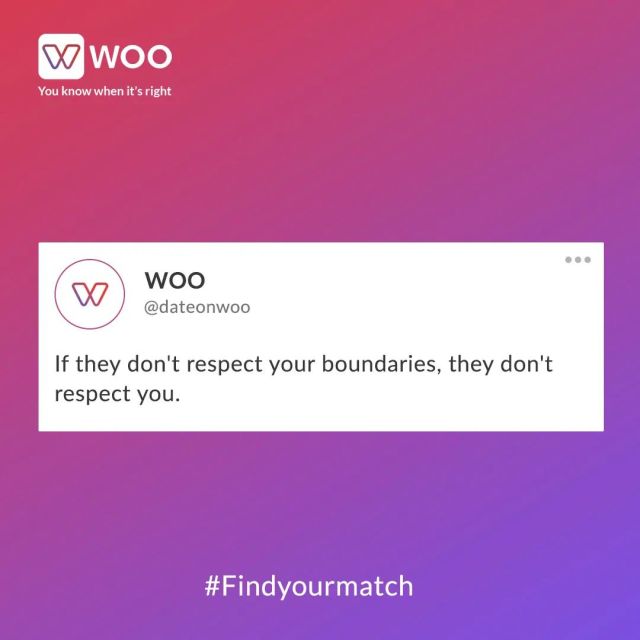 Love yourself enough to set boundaries. Your time and energy are precious and you get to decide how you use them. ✨ . . . . . . . . . . . #woo #wooindia #datingappthatwomenlove #virtualdating #loveunlocked #unlockthemagic #unlockpossibilities #love #couples #relationshipgoals #bae #soulmates #getwooed #findyourmatch