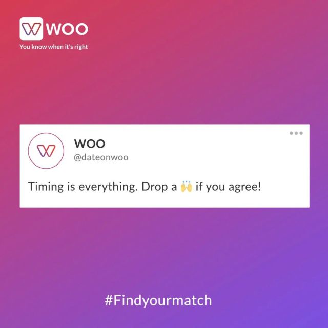 If it is meant to happen, it will. At the right time, for all the right reasons. ✨ . . . . . . . . . . . #woo #wooindia #datingappthatwomenlove #virtualdating #loveunlocked #unlockthemagic #unlockpossibilities #love #couples #relationshipgoals #bae #soulmates #getwooed #findyourmatch