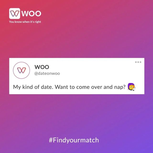 What is your idea of perfect date? Currently, nap dates are winning. ✨
.

.

.

.

.

.

.

.

.

.

.
#woo #wooindia #datingappthatwomenlove #virtualdating #loveunlocked #unlockthemagic #unlockpossibilities #love #couples #relationshipgoals #bae #soulmates #getwooed #findyourmatch