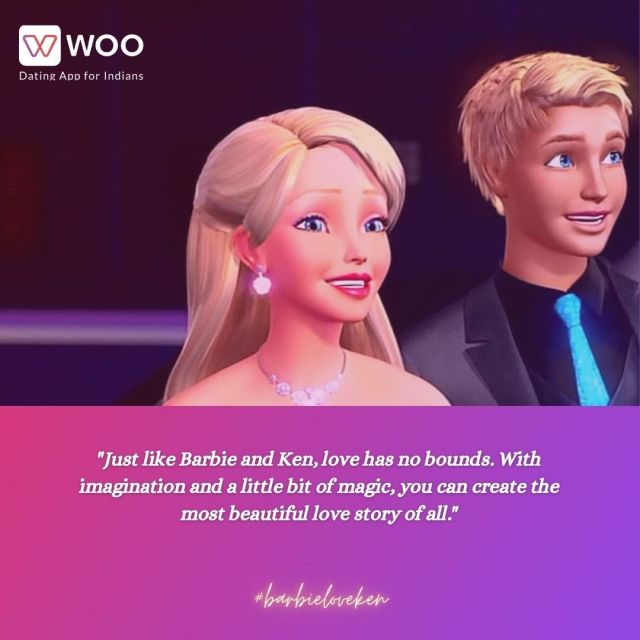 "Swipe right for a love story that's straight out of a fairy tale! 💖✨ Get ready to find your perfect match on Woo dating app and experience a love like Barbie and Ken! Download now and let the excitement begin! 🎉💕"

.
.
.
.
.
.
.
.
 #LoveKnowsNoBounds #woodatingapp #barbie #barbiemovie #barbieandken #dating #lovequotes #loveconnection #relationshipgoals #datingtips #onlinedatingsites #tindernightmares #bumble #trulymadlydeeply #couplegoals #findyourmatch #lifepartner